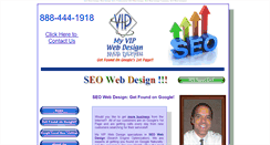 Desktop Screenshot of myvipwebdesign.com
