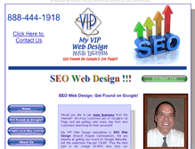 Tablet Screenshot of myvipwebdesign.com